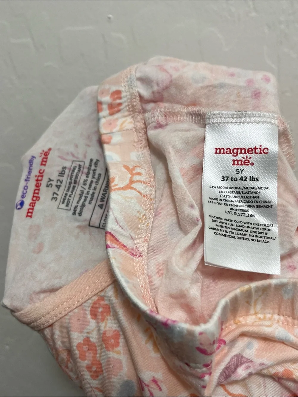 Magnetic Me Girl 5Y Coral Sea Shells Two-Piece Pajama Set